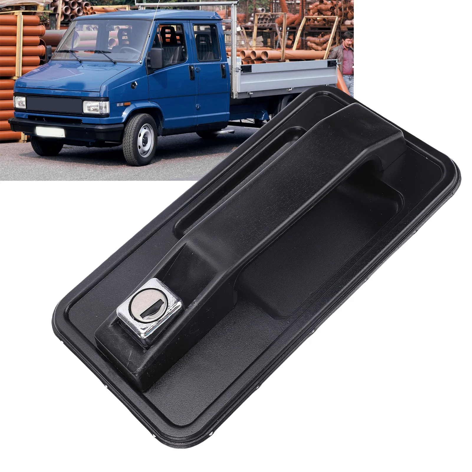 Outer Door Handle with Lock Front Rear Right Truck Door Handles Replacement for TALBOT EXPRESS 1981-1994 Outer Front Door Handle