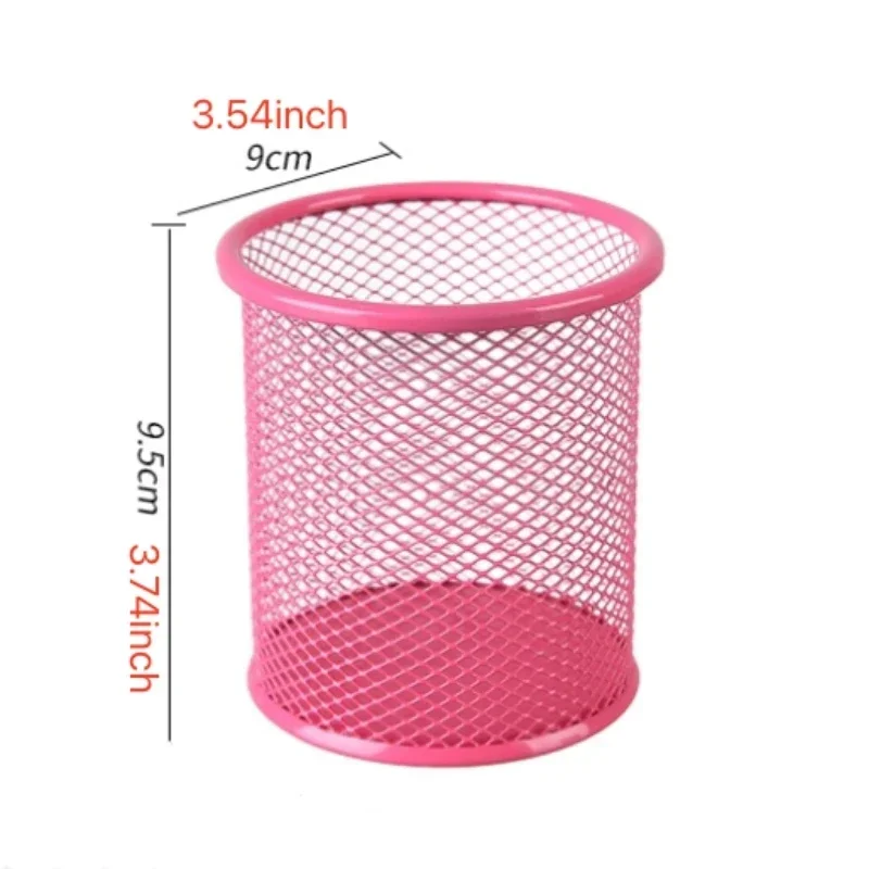 Single Metal Mesh Pencil Holder - Durable Square Pen Pot