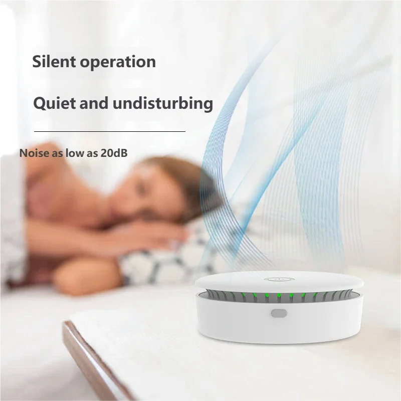 HOMEFISH Portable 2-in-1 Ozone Ionic Air Purifier for Home Car