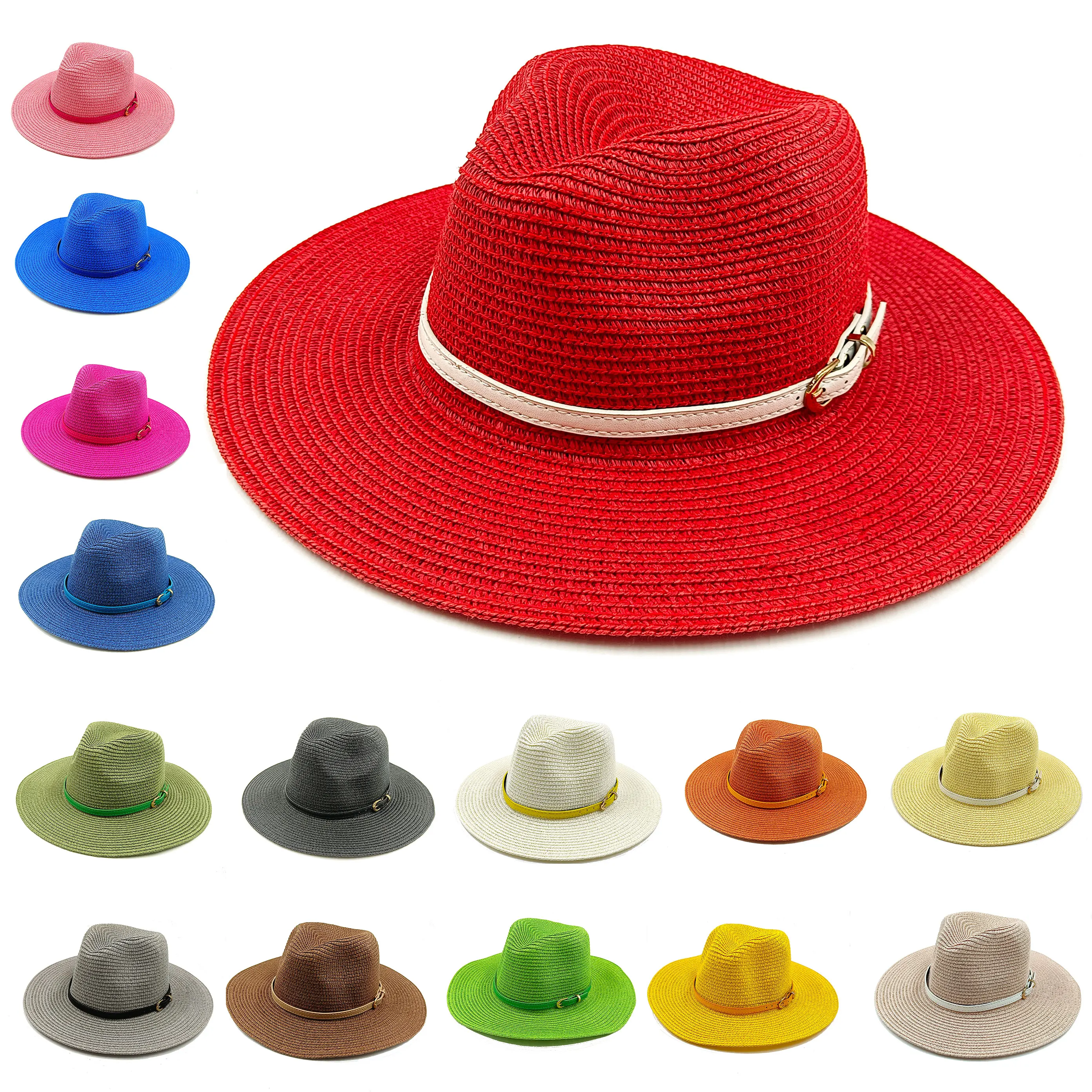 Jazz straw hat sun hat new color acrylic accessories sun hat outdoor straw  hat sun protection beach hat men and women - AliExpress