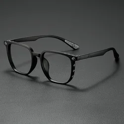 Stylish Anti Blue Light Large Frame Eye Protection Glasses (Matte Black)