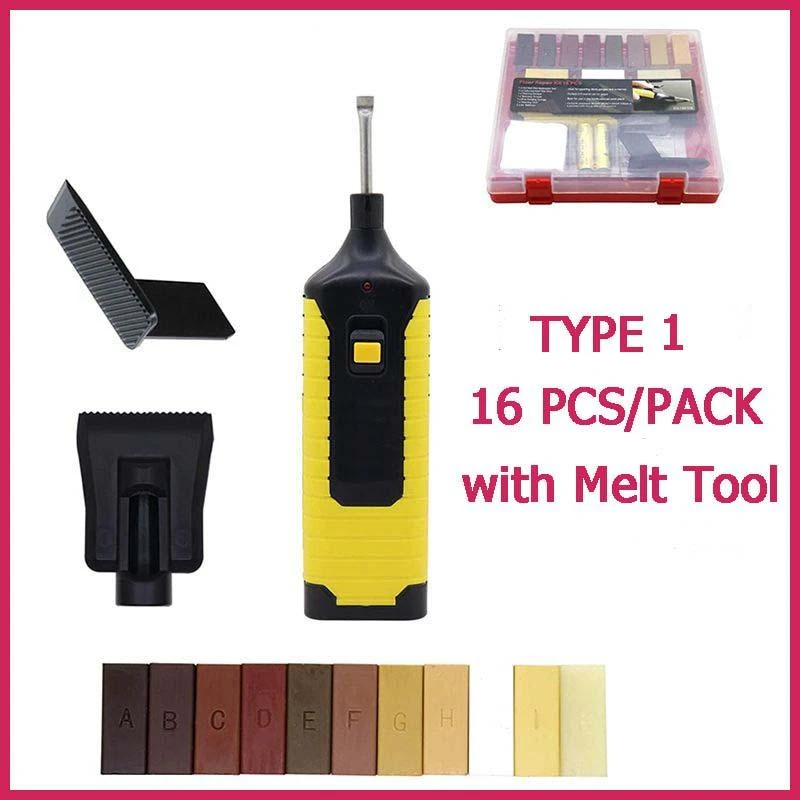 Laminate Floor Repair Kit Furniture Scratch Fix Wax System Mending Tool
