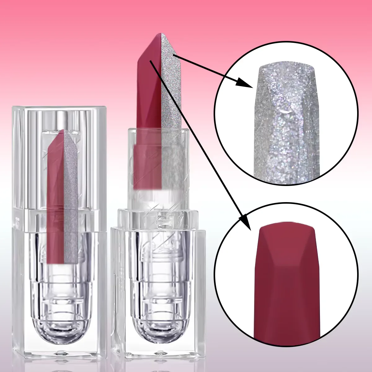 12-color Eyeshadow Tray Red Set Long-lasting Waterproof and Sweatproof Lipstick Eyeshadow Two-piece Set
