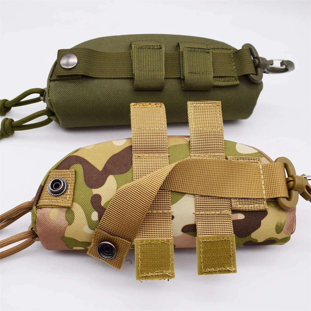 Camouflage Glasses Case Outdoor Sports Zipper Box Thickened Anti-stress Sunglasses Case Military Portable Glasses Storage Box