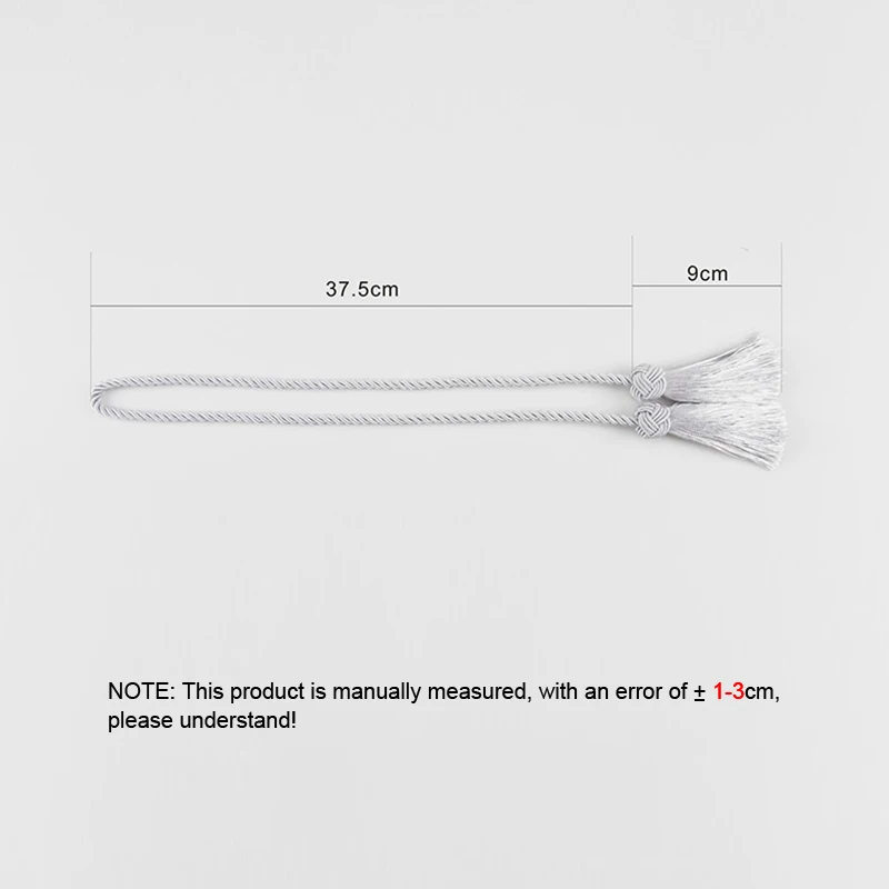 1Pair Tassel Curtain Tieback Room Accessories Curtain Buckle Holder Rope Handmade Weave Tassel Fringe Bandage Home Decoration 5