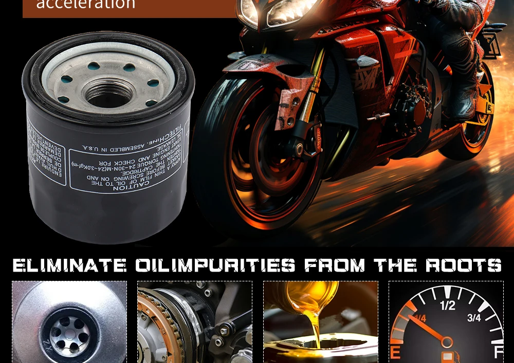 JSRAOIMG Ölfilter Für Kawasaki KAF 1000 ER6N ER6F ER650 Ninja 300 500 600 650 ZX6R ZX10R V ersys 650 KLE650 ABS Vulcan S EN650 Z900 Z900RS – Detail 14