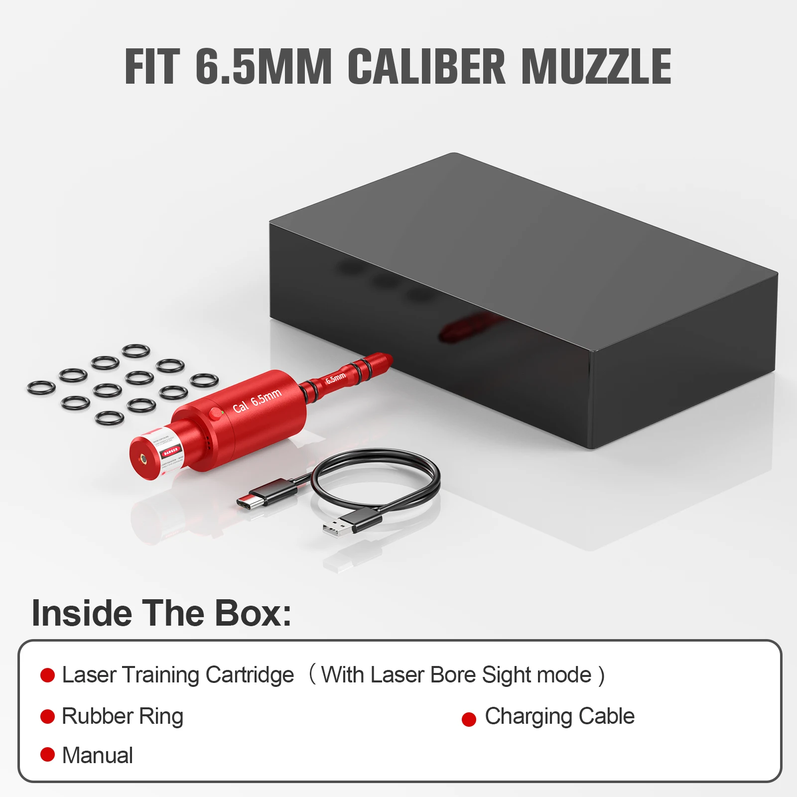 6.5mm Dual purpose Laser Trainer Dry Powder Laser Training Bullet