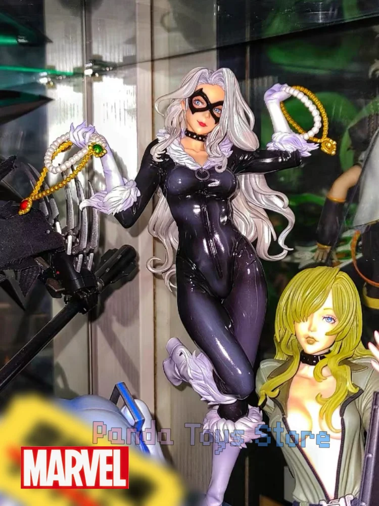 

Genuine Marvel Bishoujo Black Cat Felicia Hardy Collectible Figure Model Doll Toy Figurals Brinquedos Children Christmas Gifts