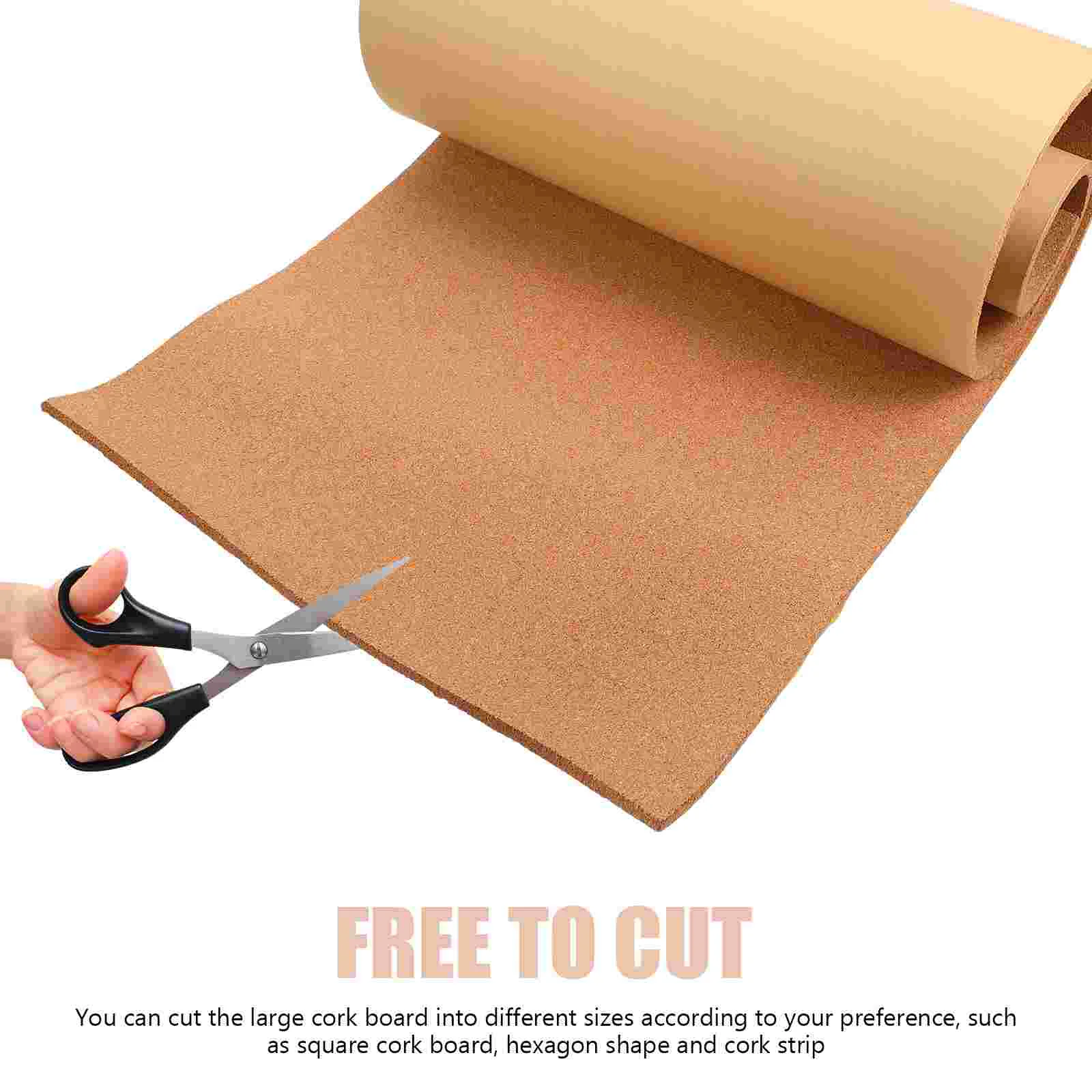 Cork Board for Wall Cork Rolls Bulletin Boards Self Adhesive Backing Self- Adhesive Corkboards Self- Natural Tiles