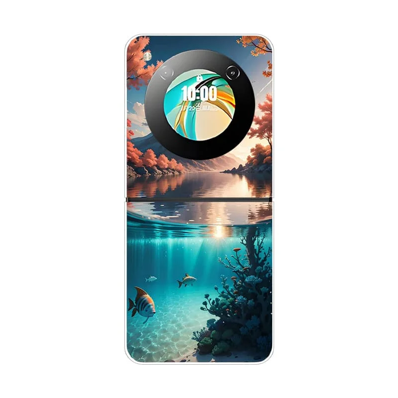 Soft Matte Silicone Back Cover with Fashion Painted Design