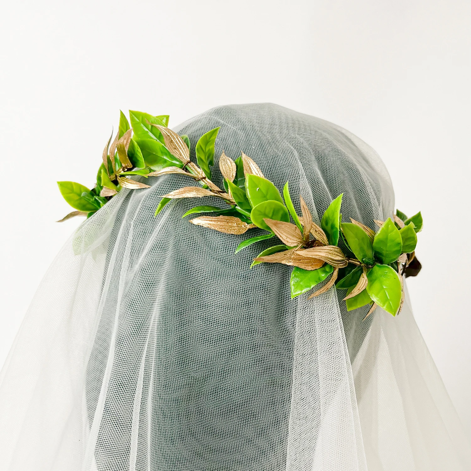Unisex Grüne Wald Lorbeer Krone Römisches Blatt Kopfschmuck Göttin König Stirnband Halloween Renaissance Renfaire Cosplay Toga Kostüm – Detail 5