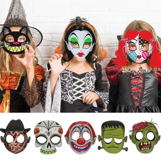 jojofuny 30 Pcs Cat Face Mask Party Mask Decor Adult Halloween Costume  Crafts for Kids Halloween Wolf Costume Roleplay Costume Clothes Face Masks