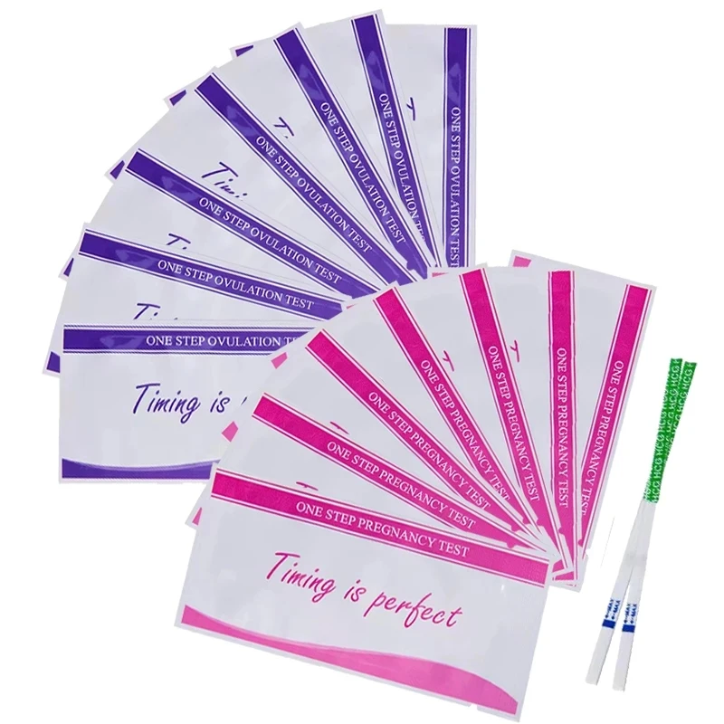 30+20 יחידות / מערכת בדיקת התפרצות ערכת חיזוי מקלות פוריות LH סטריפים לבדיקת שתן התפרצות תגובה ראשונה מעל 99% דיוק