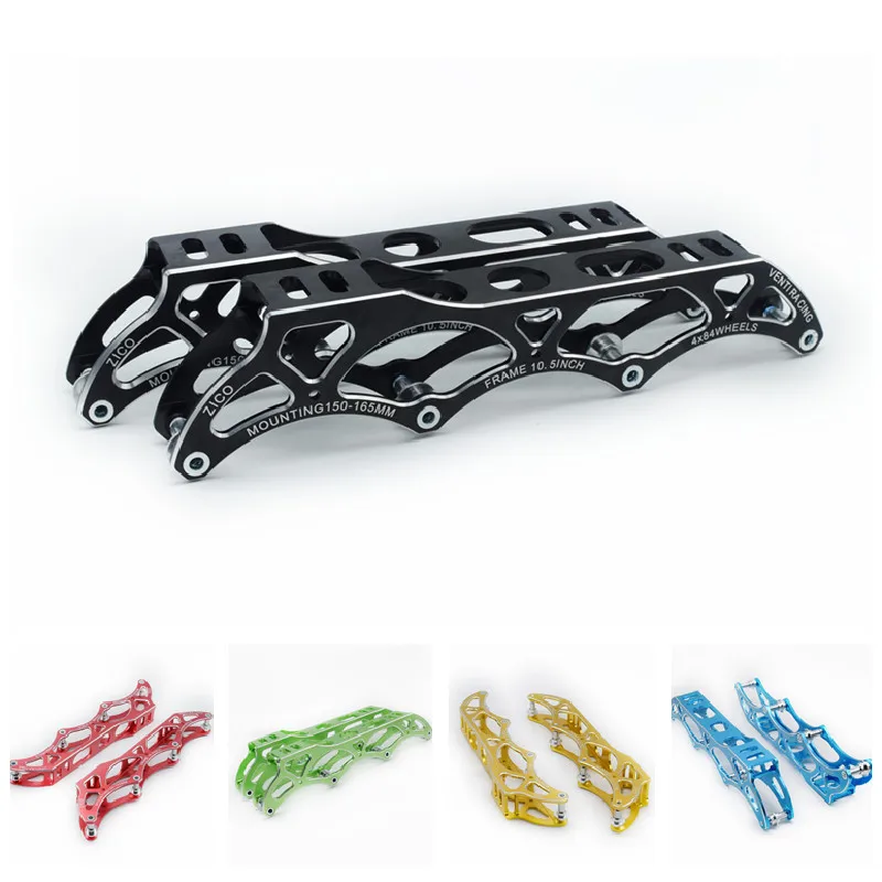 

4x84mm Skate Chassis Inline Speed Skate Frame 10'' inches for 84mm Skating wheels 7000 series Alloy 198g each With Axles Spacers