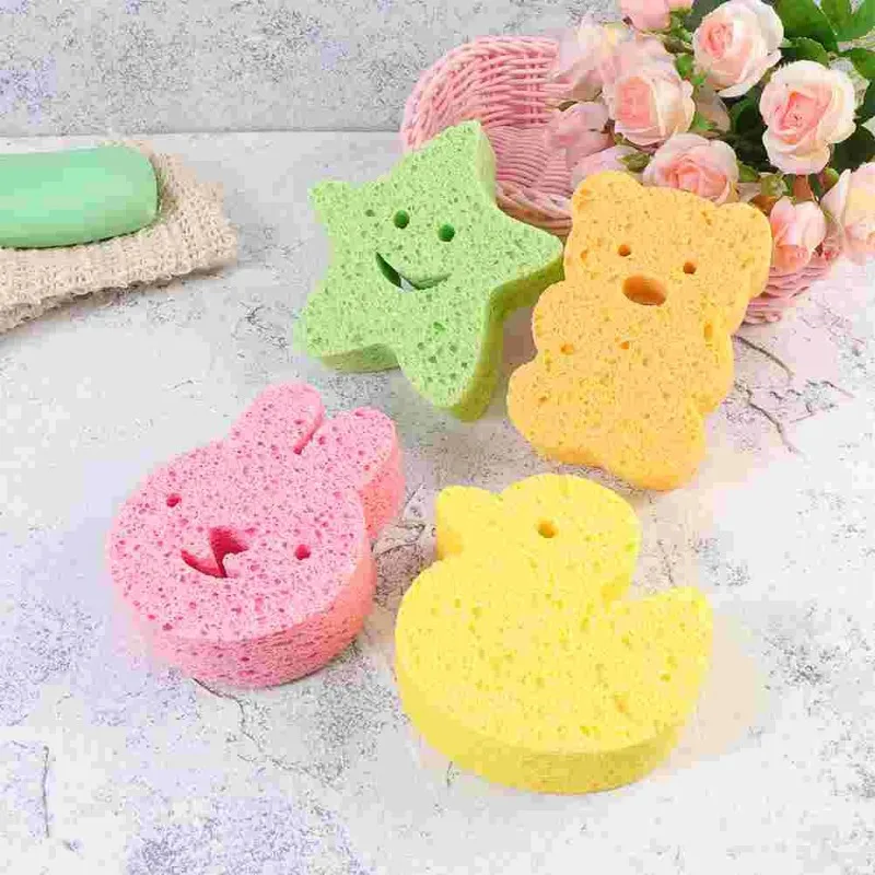 Baby Bath Sponge Children Bath Sponge Bathing Accessories Toddler Clip Small Curls Infant