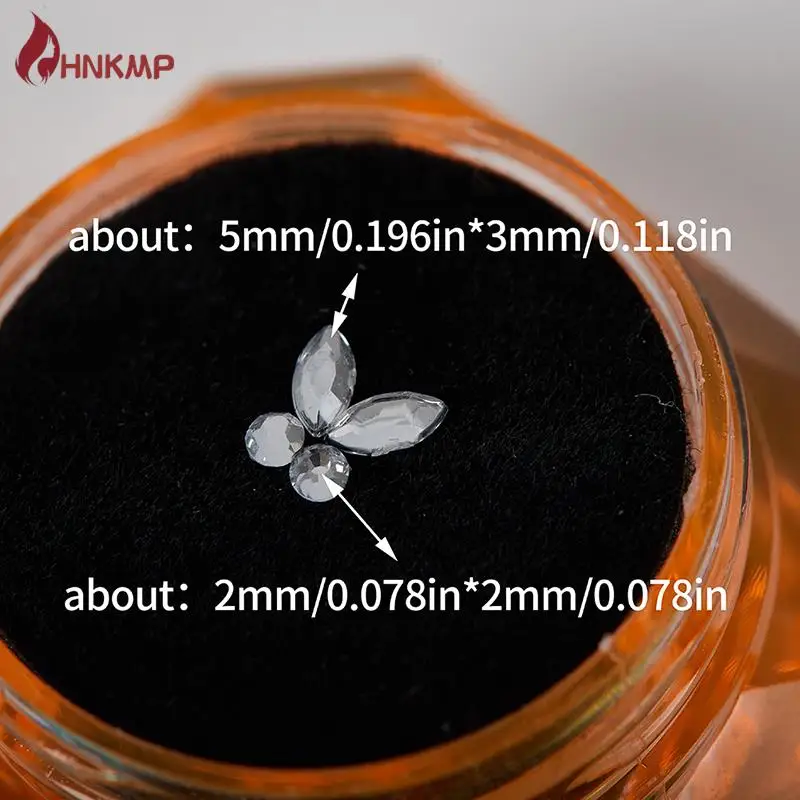 치과 치아 보석 크리스탈 다이아몬드 장식, 다양한 모양, 컬러 치아 쥬얼리, 의치 아크릴 치아 장식, 상자당 4 개