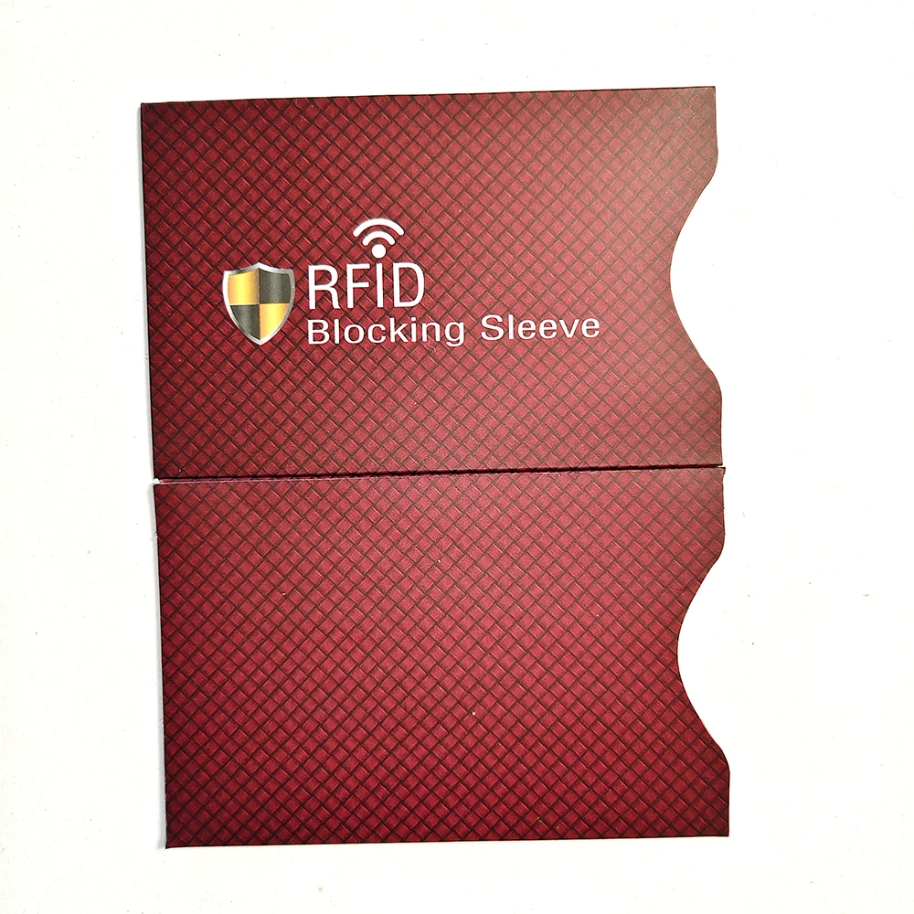 5-Pack NFC RFID Blocking Card Sleeves - Anti-Magnetic Aluminum Foil Credit Card Protectors