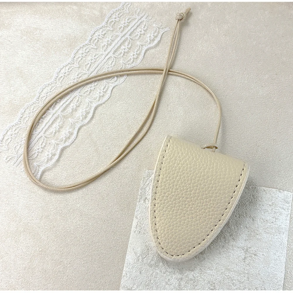 Hanging Neck Sunglasses Eyeglasses Storage Bag PU Leather Magnetic Glasses Clip Cover Anti-lost Key Case Holder Pendant 2025 New