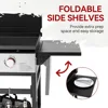 4-Burner Propane Gas Griddle with Hood 36-In Flat Top Grill with Folding Side Shelves for Outdoor Cooking Camping or Tailgating 6