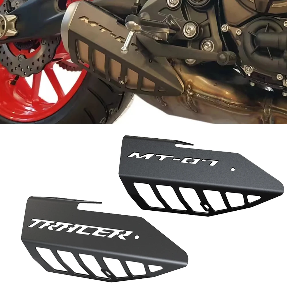 

YZFR7 2022-2023 Motorcycle Exhaust Muffler Protection Guard Cover MT07 2014-2022 2023 For Yamaha MT 07 TRACER MT-07 2016-2019