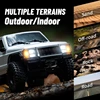 New C8809 1:18 Full Scale Simulation Model Jeep RC Car 2.4G 4WD Motor Pickup Climbing Off-Road Model Car Toys 6
