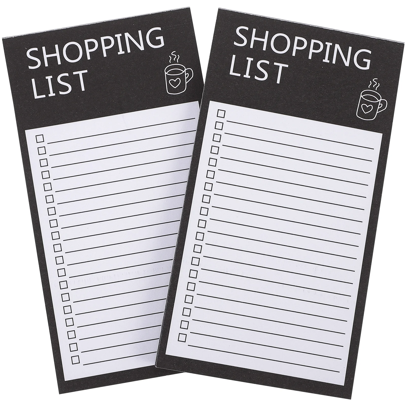 

2 Books Refrigerator Magnetic Note Pad List Notepad Weekly Grocery Notebook Daily Planner Shopping