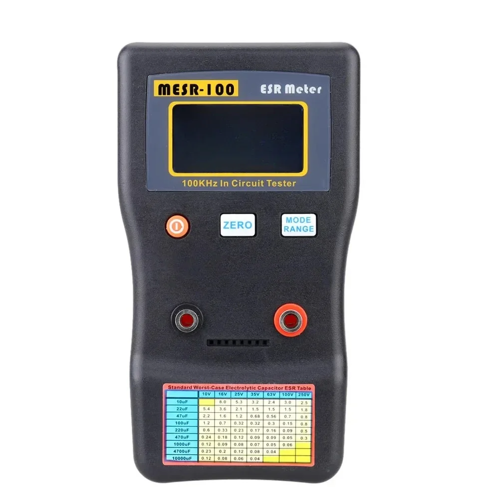 

MESR-100/M6013 ESR Capacitance Ohm Meter Professional Measuring Capacitance Resistance Capacitor Circuit Tester Capacitor Tester