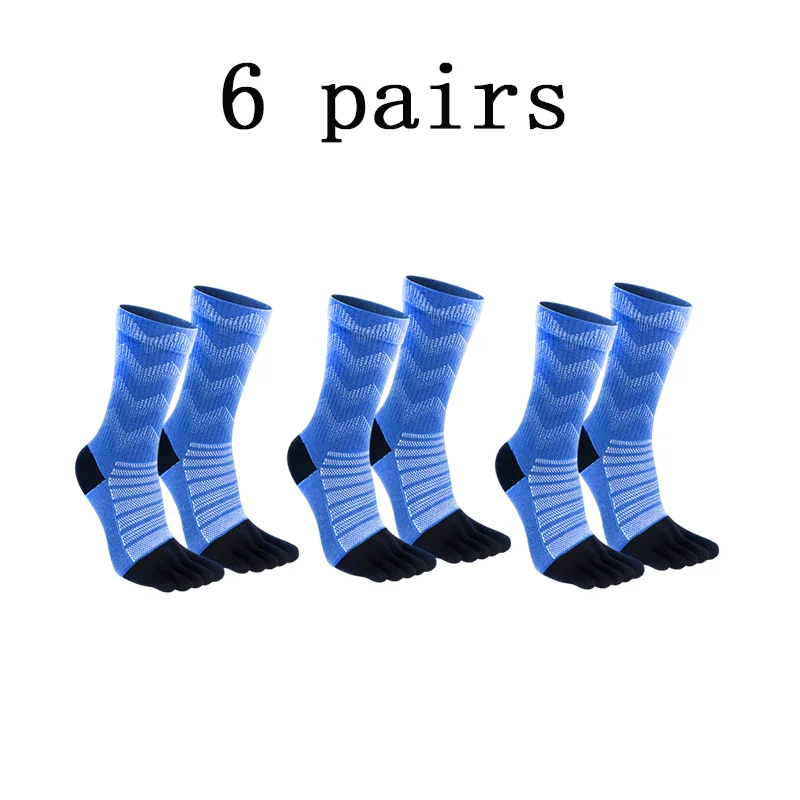 6 pairs blue
