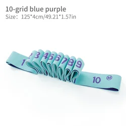 Enhanced Resistance Bands for Yoga, Pilates, Dance, and Gymnastics (10 Blue Purple)