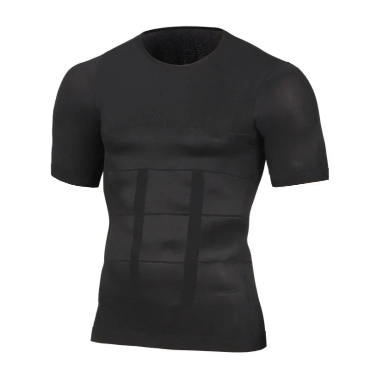 Description Picture 6 of item2024 Men Slimming Body Shaper Tummy Shaper Vest Slimming Underwear Corset Waist Waist Cincher Men Bodysuit Waist traine Dropship