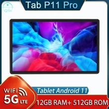 Original World Premiere Tab P11 Pro Tablet 10.1 Inch Snapdragon 865 128/256/512GB Tablete 8800Mah Battery WIFI 5G Tablet Android