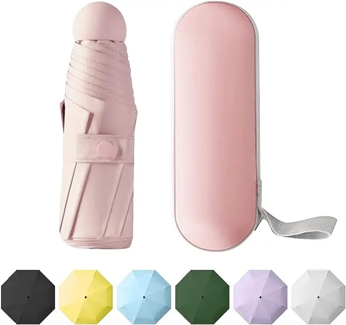 

Compact Travel Umbrella UV Blocker Windproof Mini Umbrella for Sun and Rain Protection Outdoor Travel Kids Girls Boys and Women
