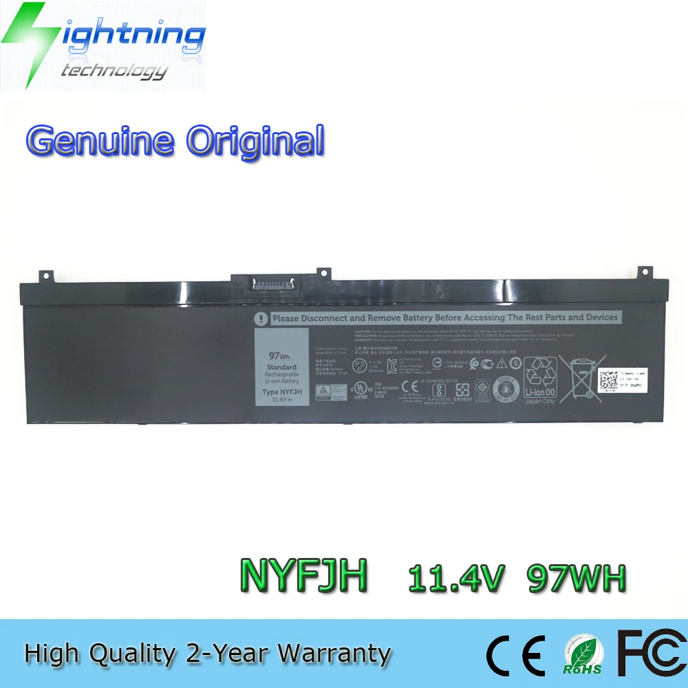 P8P1P Original Dell Batterie 56Wh Pour G15 (5511), Precision 15