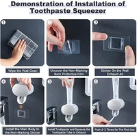 Toothpaste Squeezer Wall suction Squeezer Household Perforated 3