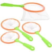 4pcs Children's Plastic Fishing Nets Kids Bug Bath Colored Catcher Nets Collecting Adventure Tool Child Park Fishing Tools 1