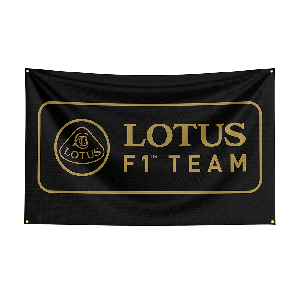 90x150cm Lotuss Flag Polyester Prlnted Raclng Car Banner For Decor 1