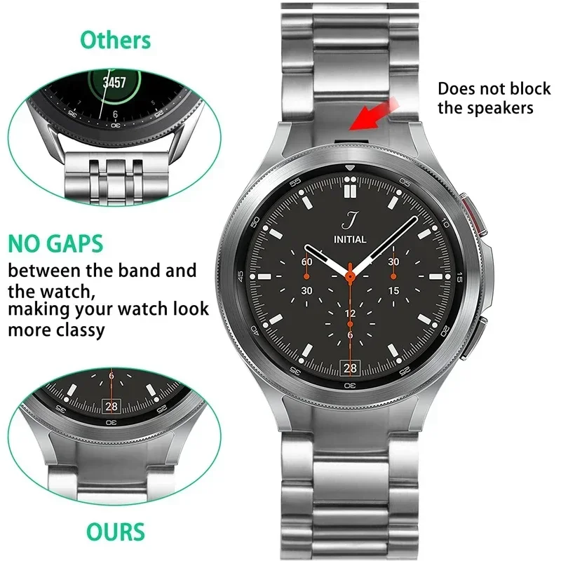 Seamless Titanium Metal Watch Strap Bracelet