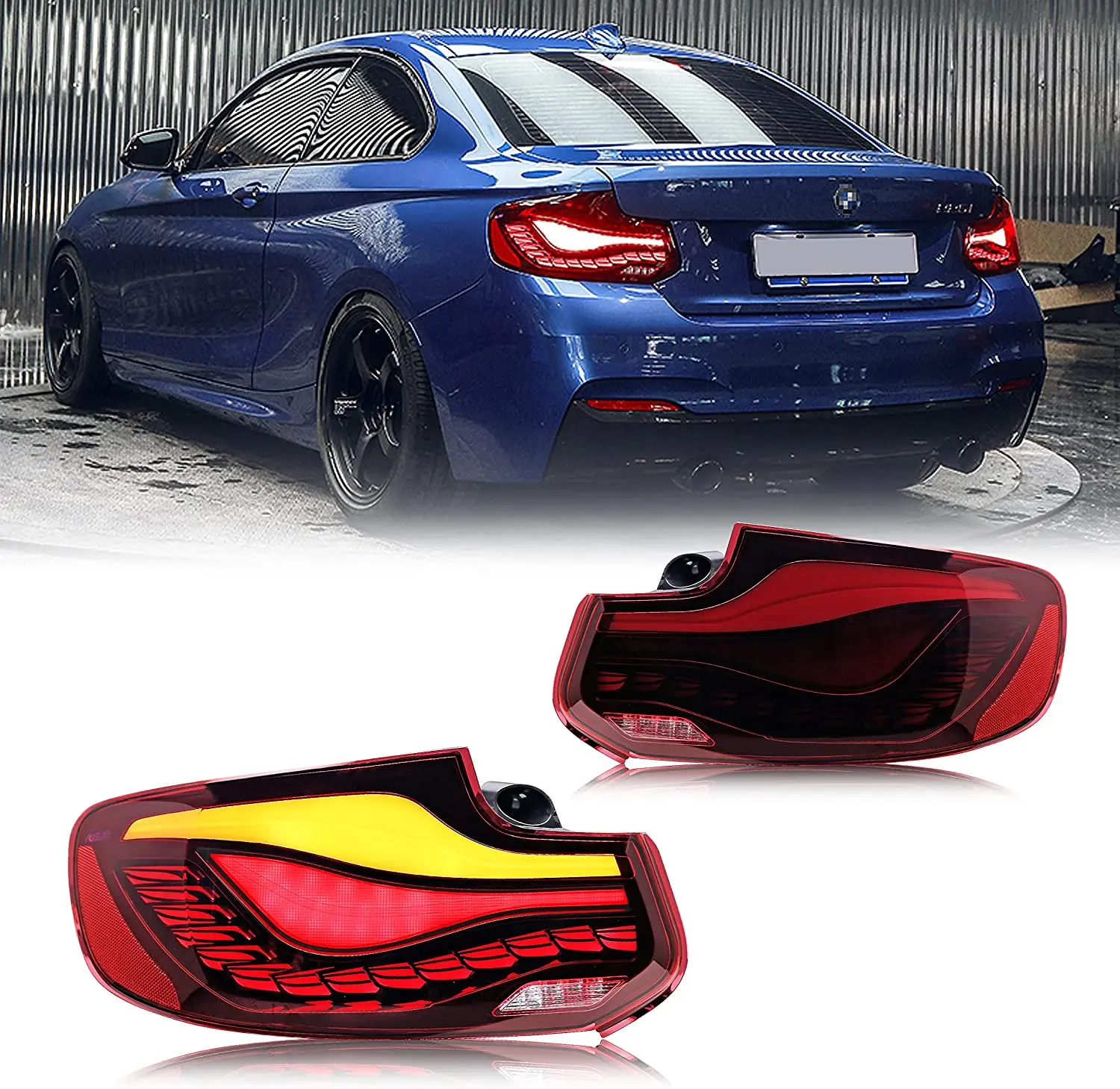LED Tail Lights For BMW 2-Series M2 F22 F23 F87 2014-2019