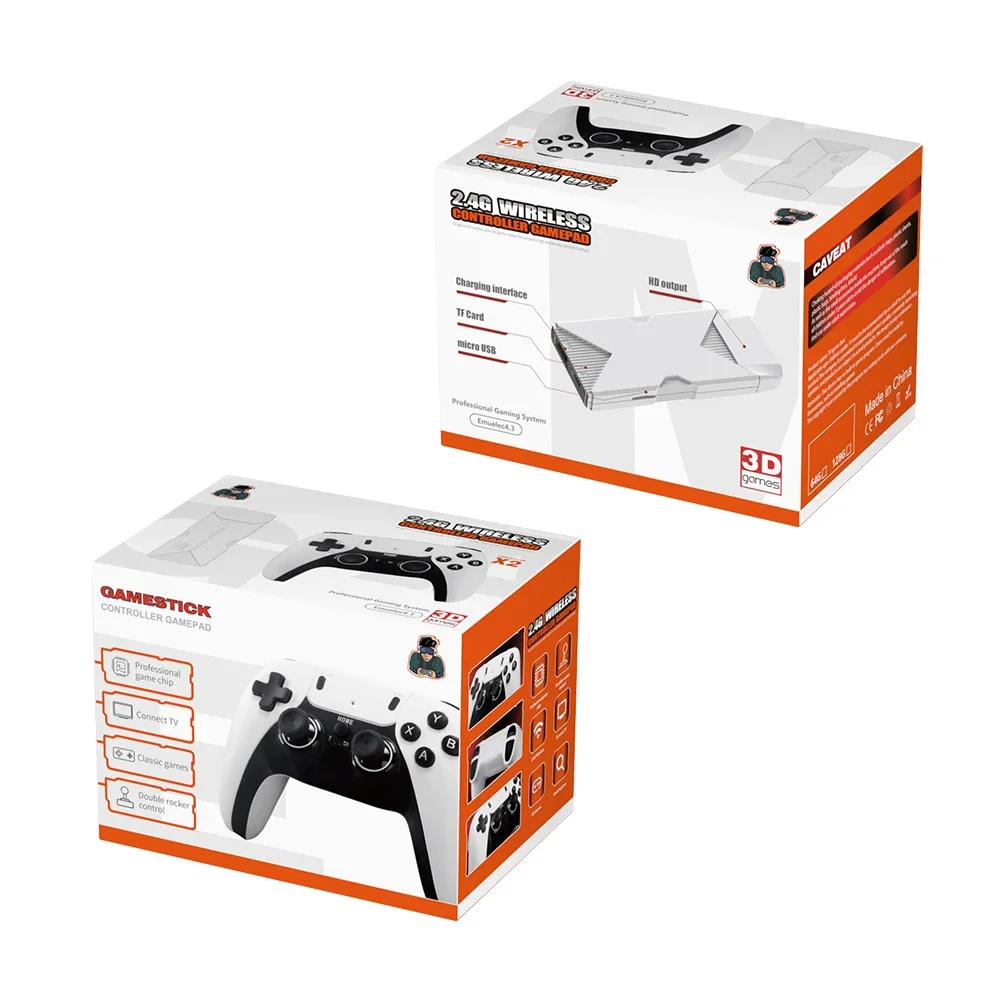 P5 PRO Video Game Console 2.4G Double Wireless Controller Game Stick 4K 41000 Games 128GB Retro Games Boy Christmas Gift