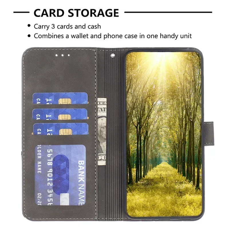 Geometric Flip Leather Wallet Phone Case Cover