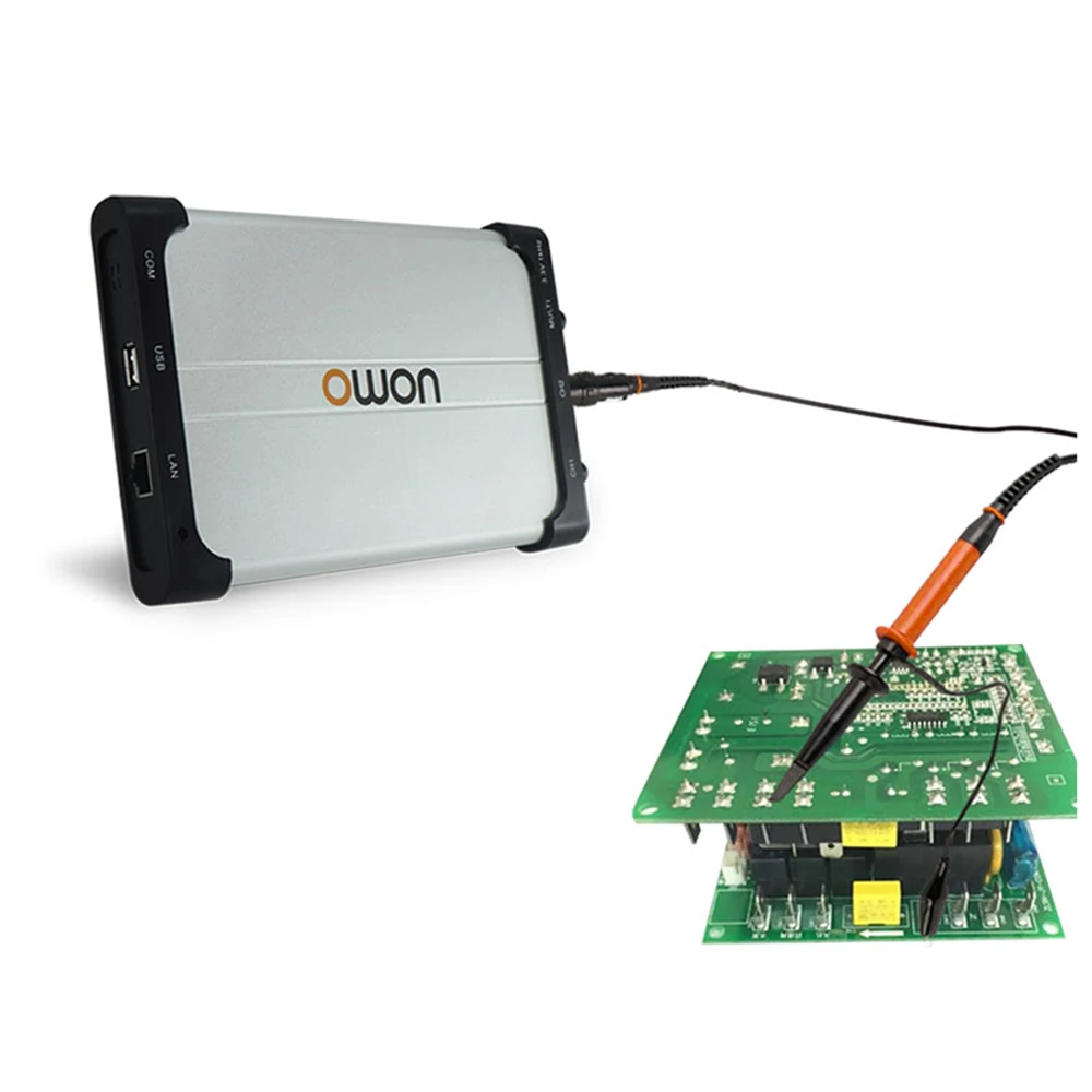 OWON VDS1022i 2CH Virtual PC Oscilloscope with USB Isolation 25MHz 100MSa/s 8 bits Vertical Resolution 5K Record PC Oscilloscope 3