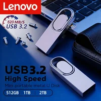 Lenovo 2TB USB 3.2 Pen Drive Type-C Interface Portable Dual-Use High-Performance Compatible Low-Power U Disk For Phone Computer