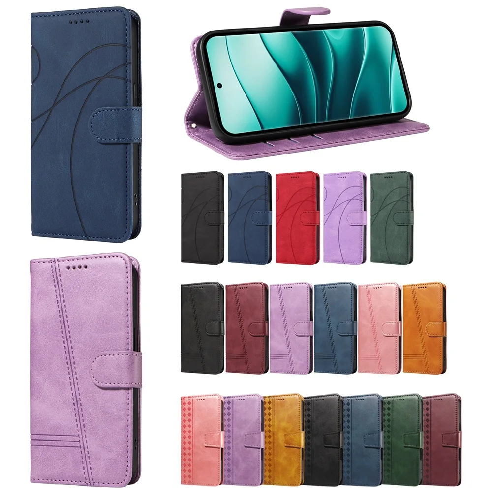 Premium Magnetic Flip Leather Wallet Case with Card Slots
