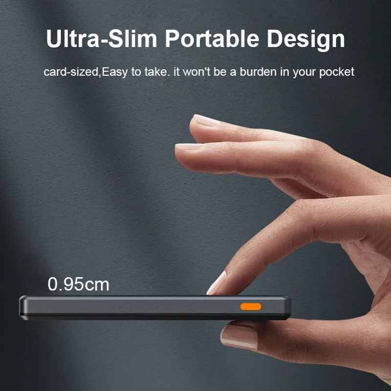 5000mAh Ultra Thin Magsafe Magnetic Power Bank USB TYPE C PD 20W Fast Charger Battery For iPhone 16 15 14 13 12 Pro Plus Pro Max 4