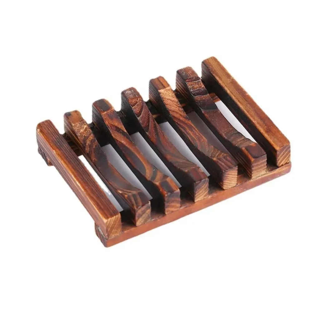 Soap Holder Natural Bamboo Dishes Bath Soap Holder Bamboo Case Tray Wooden Prevent Mildew Drain Box Bathroom Washroom Tools