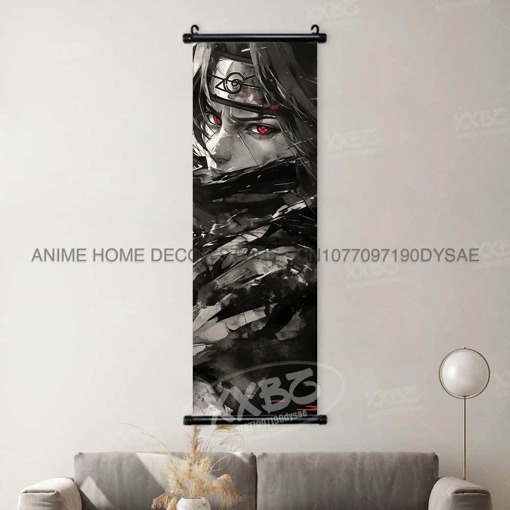 Naruto Anime Character Wall Art Scroll – Sakura, Ino, and Hinata Home Decor Mural