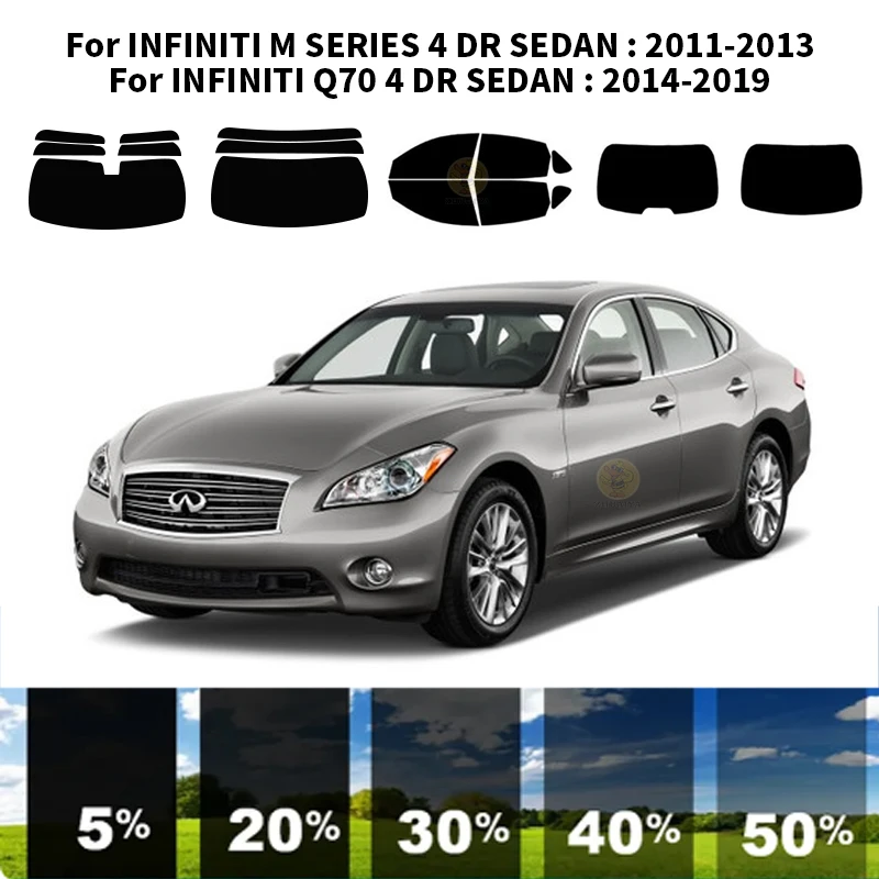 

Precut nanoceramics car UV Window Tint Kit Automotive Window Film For INFINITI M SERIES 4 DR SEDAN 2011-2013
