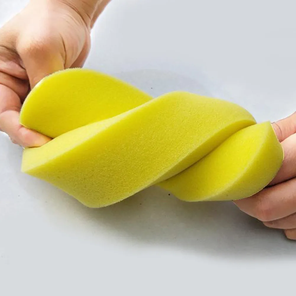 Car Cleaning Sponge Large Jumbo Sponge Car Auto Washing Pad Wax Polishing Cleaning Cloth Yellow Cleaner Tools