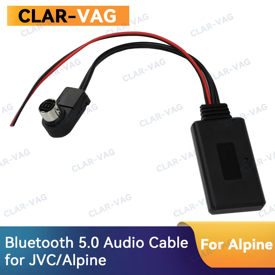 

For JVC/Alpine KCA-121B Ai-net CDA-9857 Radio Bluetooth 5.0 Module Receiver Adapter Radio Stereo AUX Cable Adapter
