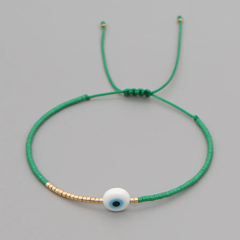 KKBEAD Türkisches Evil Eye Armband Miyuki Rocailles Zierliche Armbänder Schmuck für Frauen Pulseras Großhandel – Detail 11